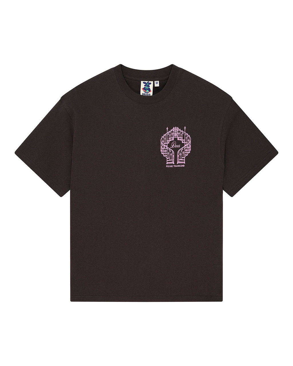 Upstairs Os Tee - Anthracite Grey - Deus Ex Machina
