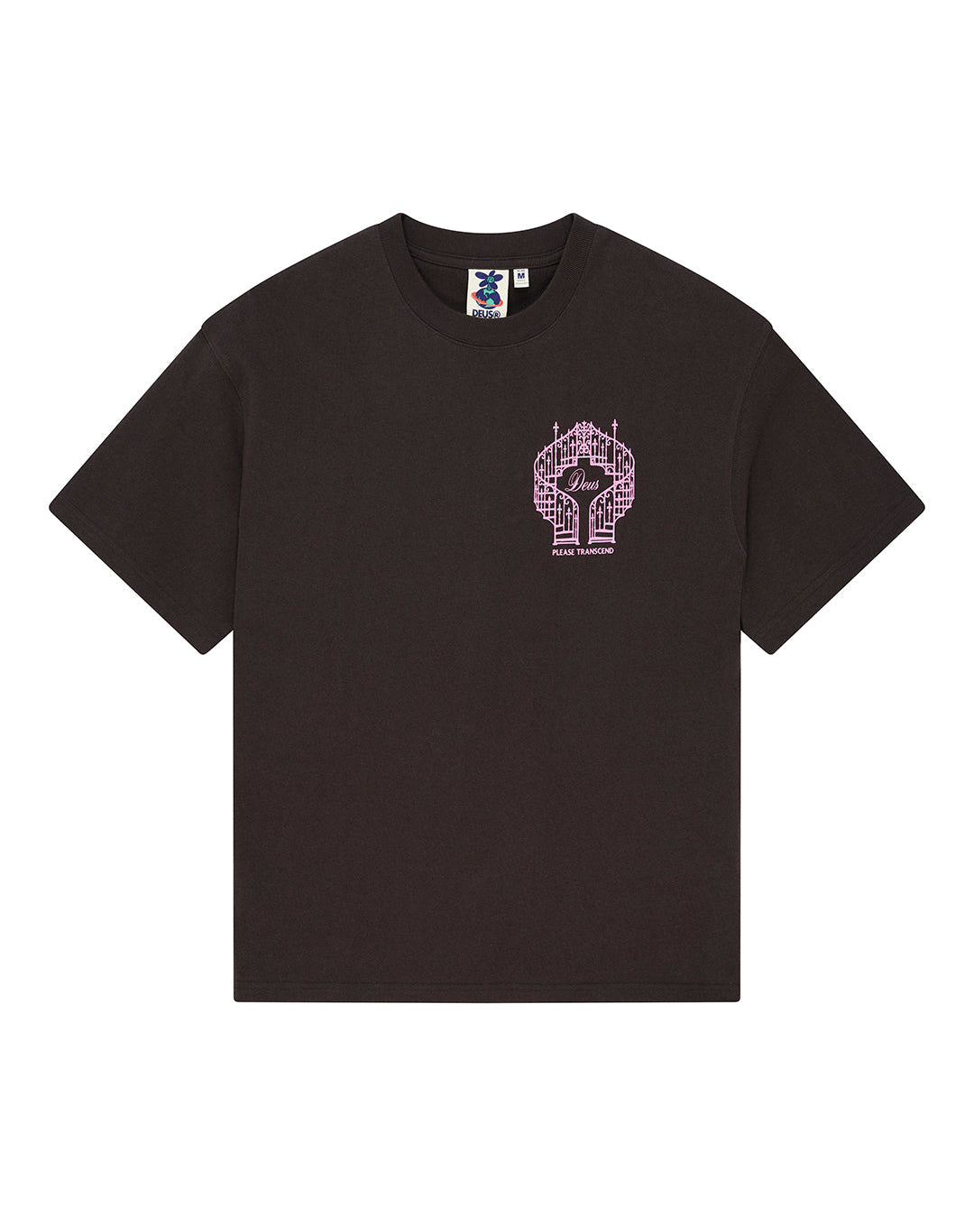 Upstairs Os Tee - Anthracite Grey - Deus Ex Machina