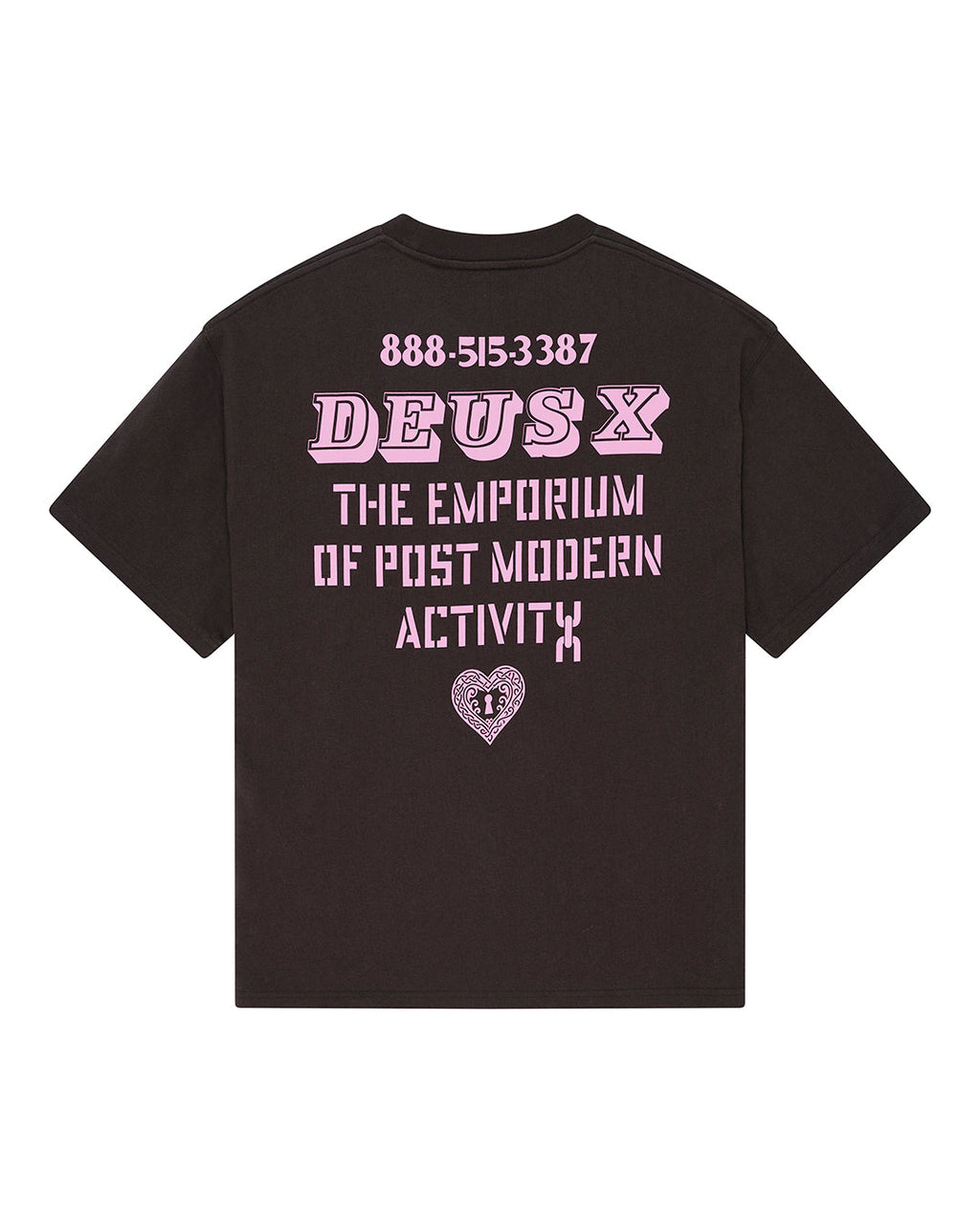 Upstairs Os Tee - Anthracite Grey - Deus Ex Machina
