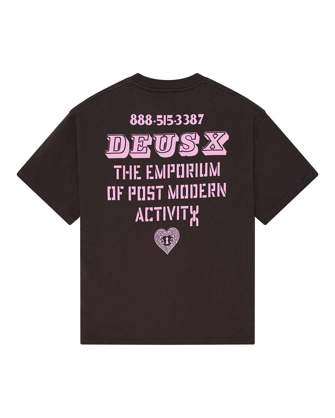 Upstairs Os Tee - Anthracite Grey - Deus Ex Machina