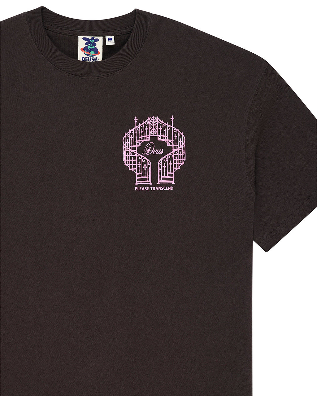 Upstairs Os Tee - Anthracite Grey - Deus Ex Machina