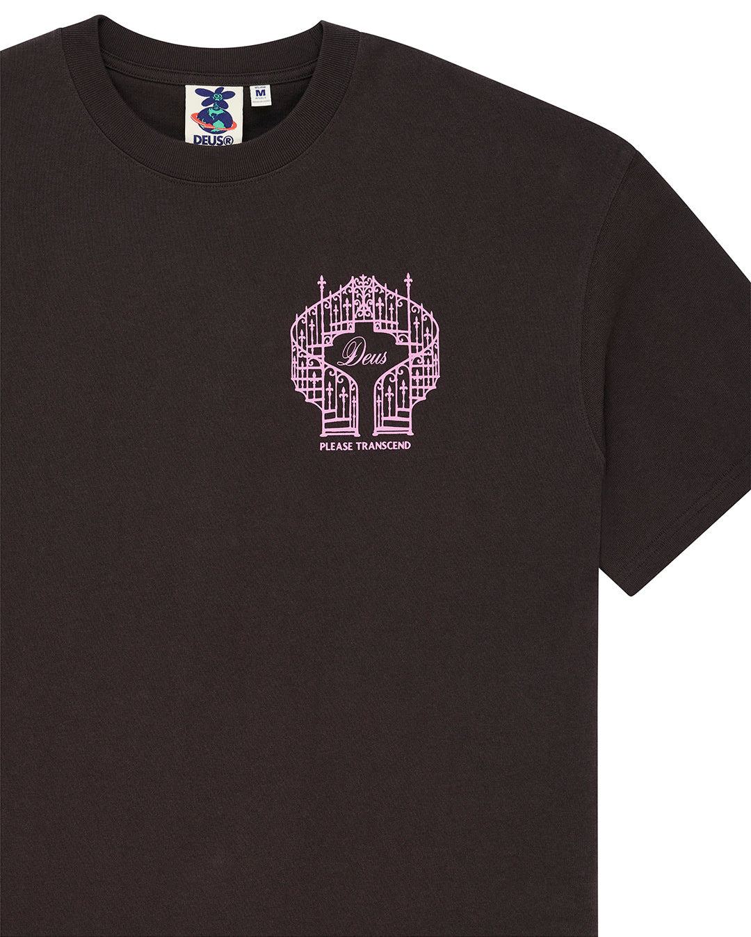Upstairs Os Tee - Anthracite Grey - Deus Ex Machina