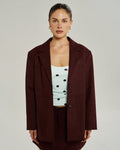 Vegan Suede Jacket - Syrah - Summi Summi