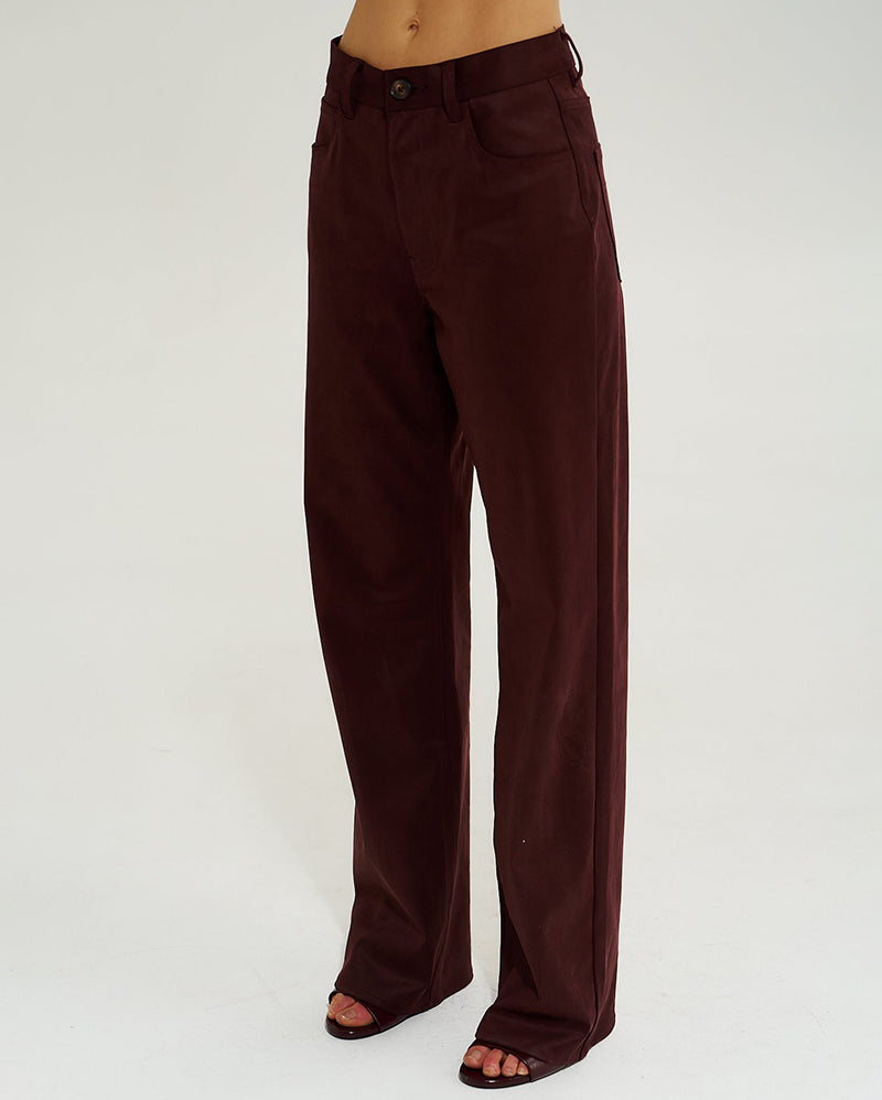 Vegan Suede Jean - Syrah - Summi Summi