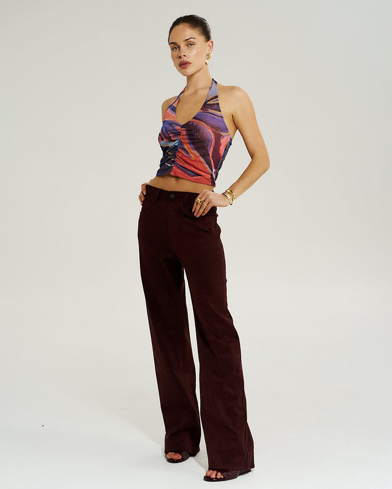 Vegan Suede Jean - Syrah - Summi Summi