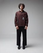Vivian Engineered Long Sleeve Shirt - Bark - Former