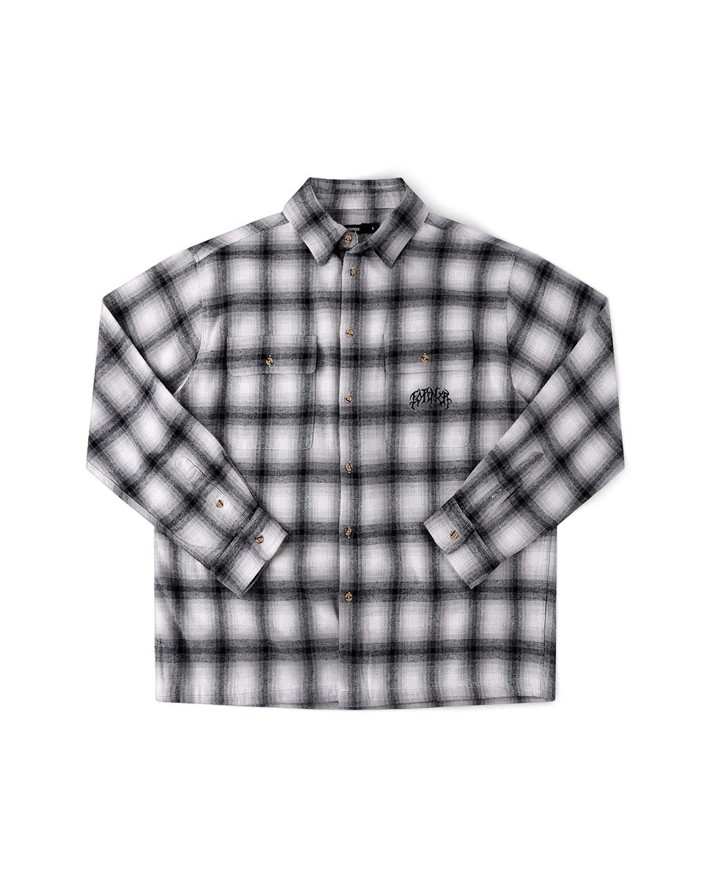 Vivian Flannel Long Sleeve Shirt - Grey - Former