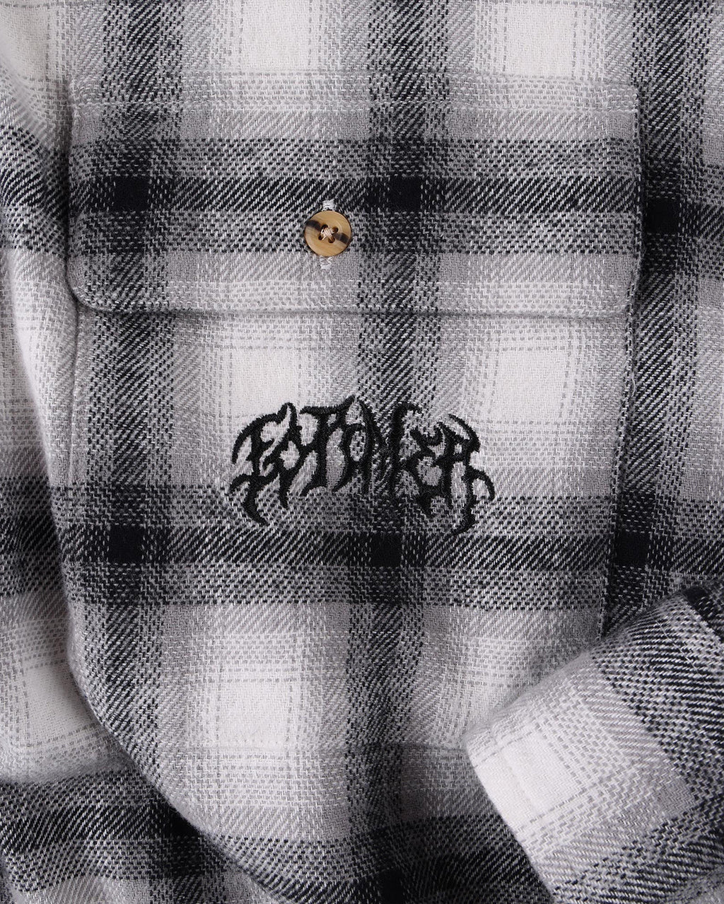 Vivian Flannel Long Sleeve Shirt - Grey - Former
