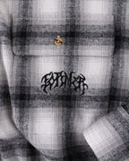 Vivian Flannel Long Sleeve Shirt - Grey - Former