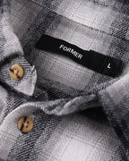 Vivian Flannel Long Sleeve Shirt - Grey - Former