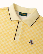 Walker Featherlite Kooka Polo - Lemon Check - Walker Golf Things