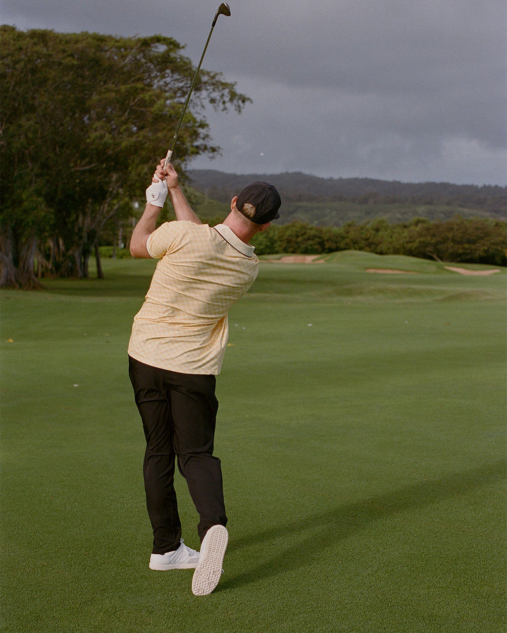 Walker Featherlite Kooka Polo - Lemon Check - Walker Golf Things