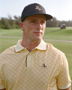 Walker Featherlite Kooka Polo - Lemon Check - Walker Golf Things