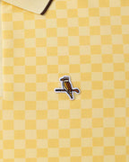 Walker Featherlite Kooka Polo - Lemon Check - Walker Golf Things