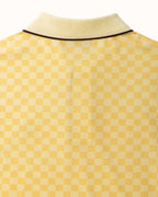 Walker Featherlite Kooka Polo - Lemon Check - Walker Golf Things