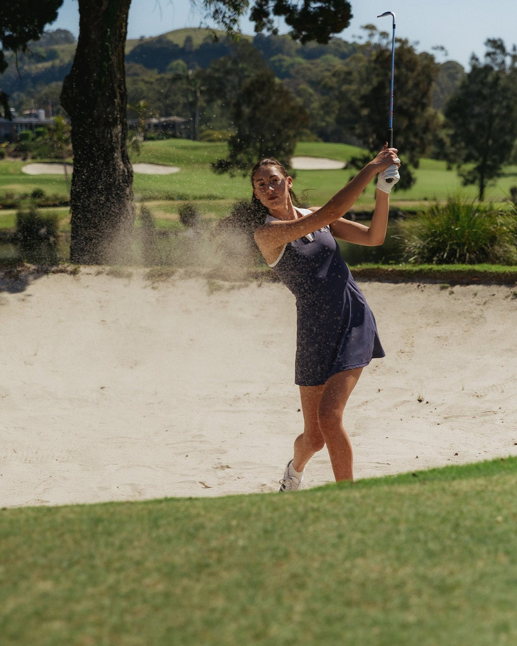 Fairway Dress - Navy / White - Walker Golf Things