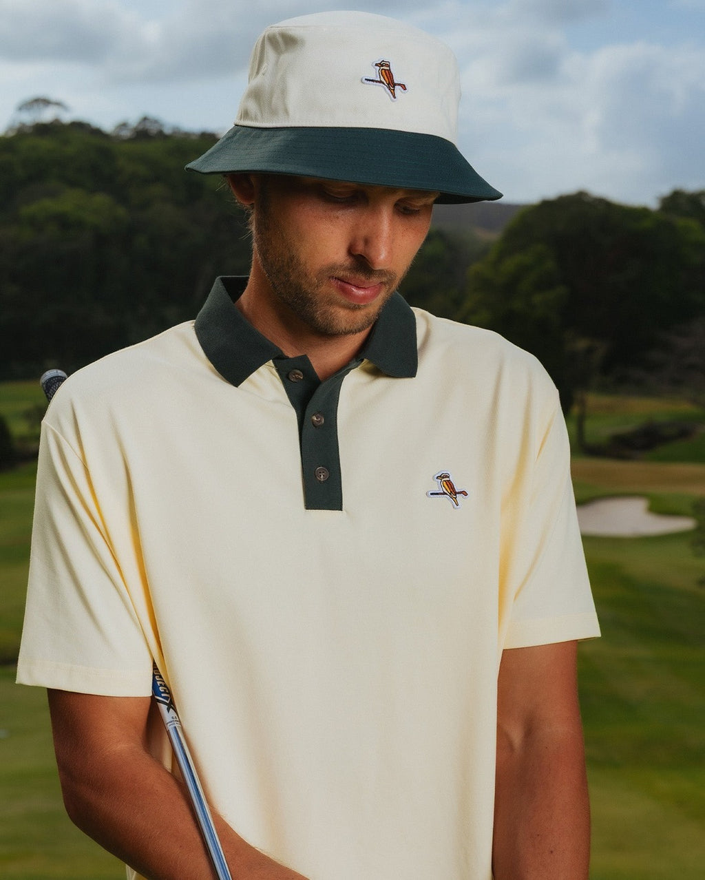 Kooka Bucket Hat - Forest / Cream - Walker Golf Things