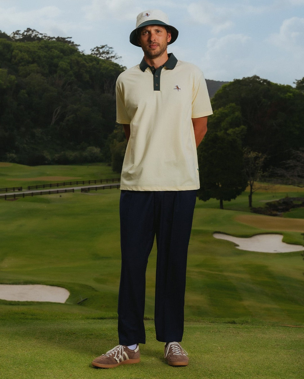 Kooka Bucket Hat - Forest / Cream - Walker Golf Things