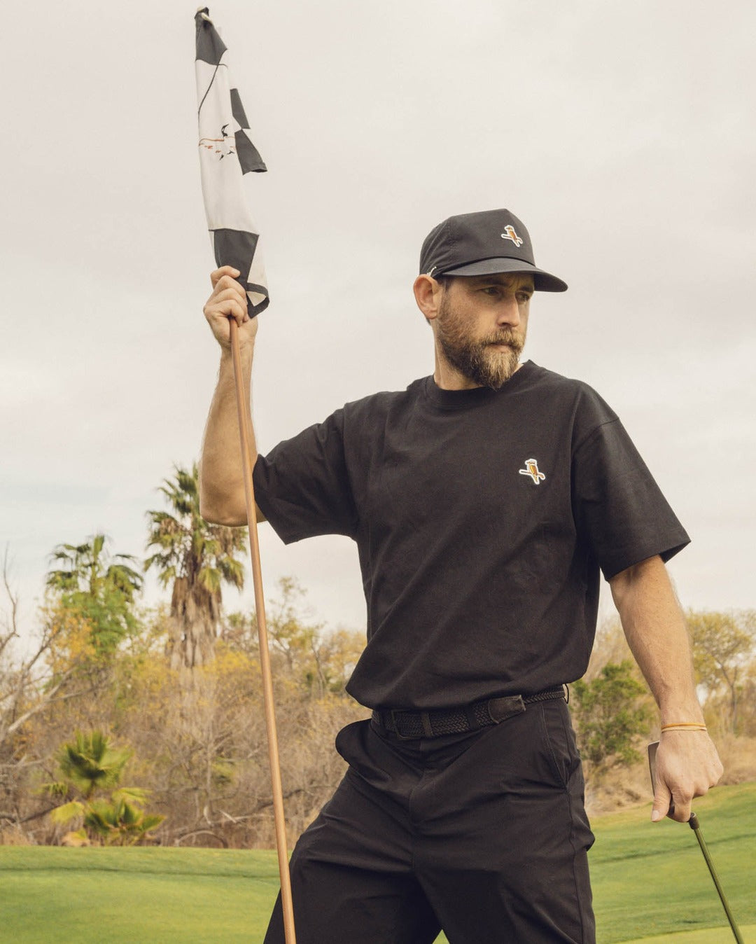 Kooka Nylon Cap - Black - Walker Golf Things