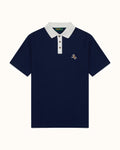 Kooka Two-Tone Polo - Navy / White - Walker Golf Things