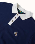 Kooka Two-Tone Polo - Navy / White - Walker Golf Things