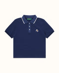 Womens Kooka Polo - Navy / Blue - Walker Golf Things