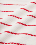 Womens Links Knit Polo - White / Red - Walker Golf Things