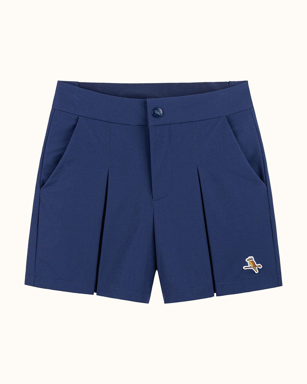 Womens Pleat Short - Navy - Walker Golf Things