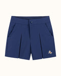 Womens Pleat Short - Navy - Walker Golf Things