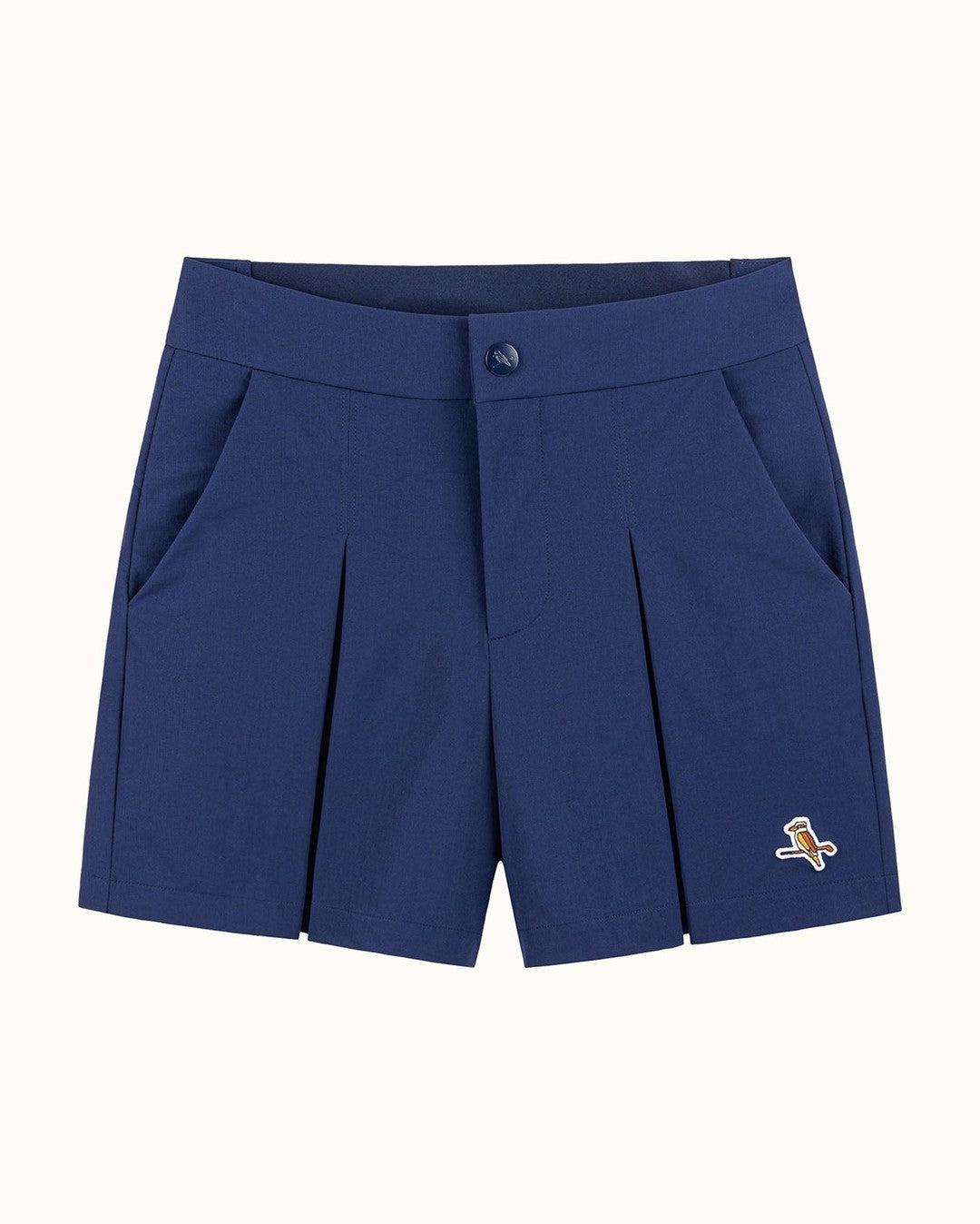 Womens Pleat Short - Navy - Walker Golf Things