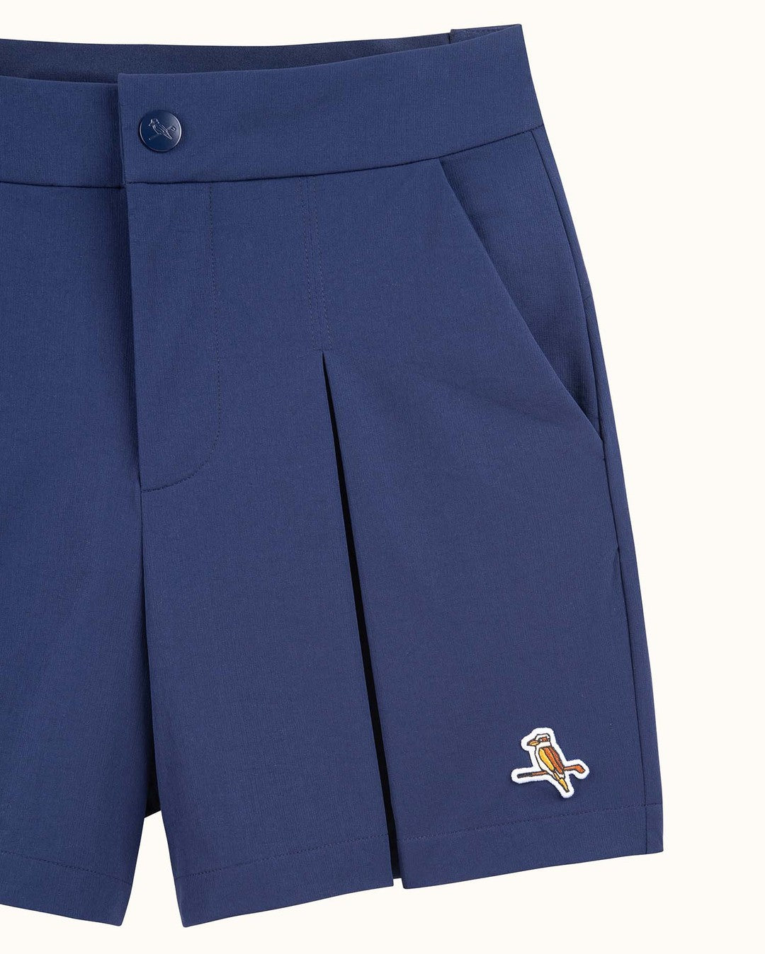 Womens Pleat Short - Navy - Walker Golf Things