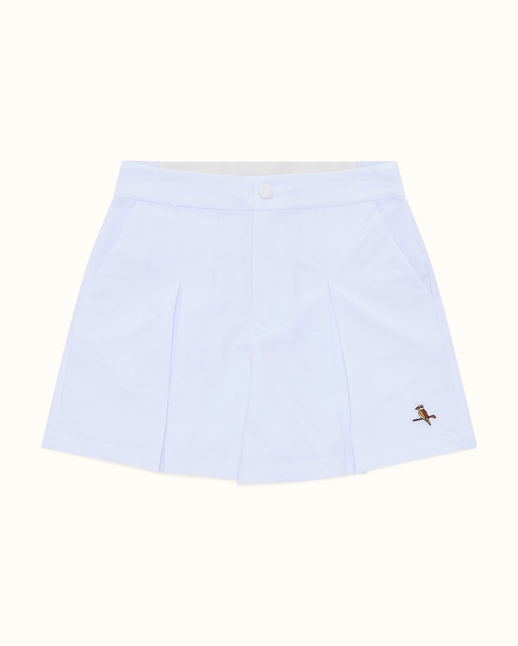 Womens Pleat Short - White - Walker Golf Things
