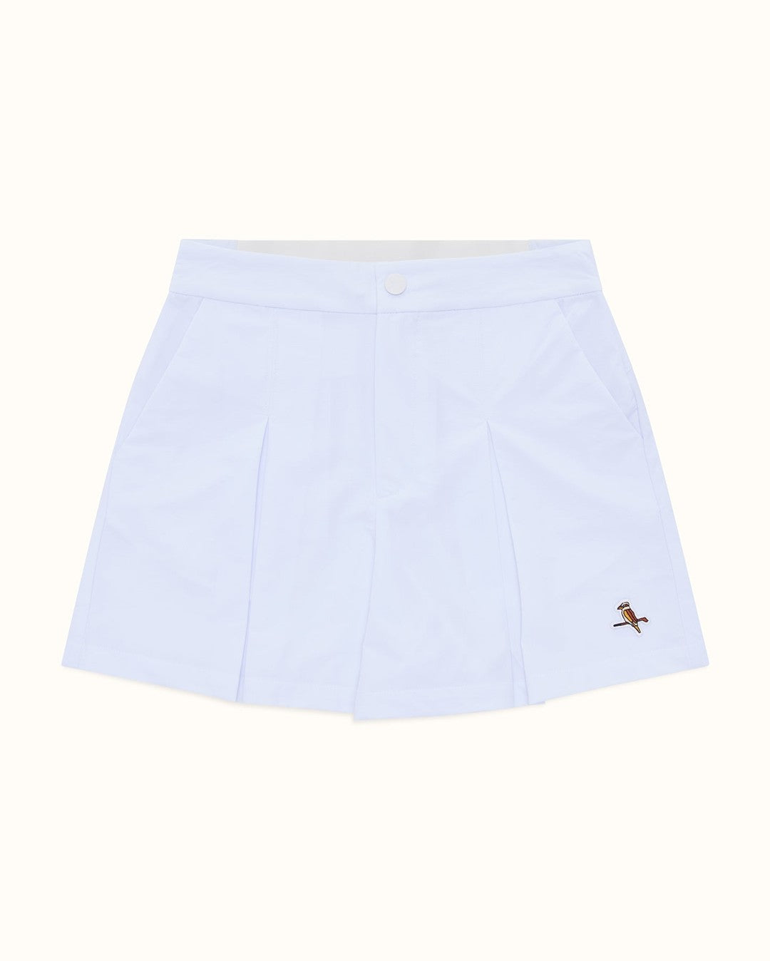 Womens Pleat Short - White - Walker Golf Things