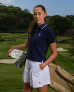 Womens Pleat Short - White - Walker Golf Things