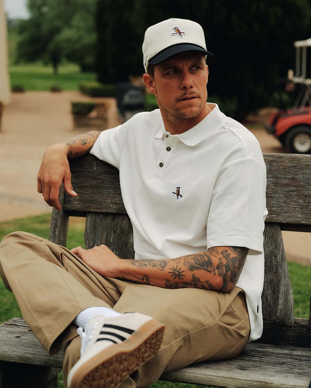 Walker Kooka Classic Cap - Cream / Black - Walker Golf Things