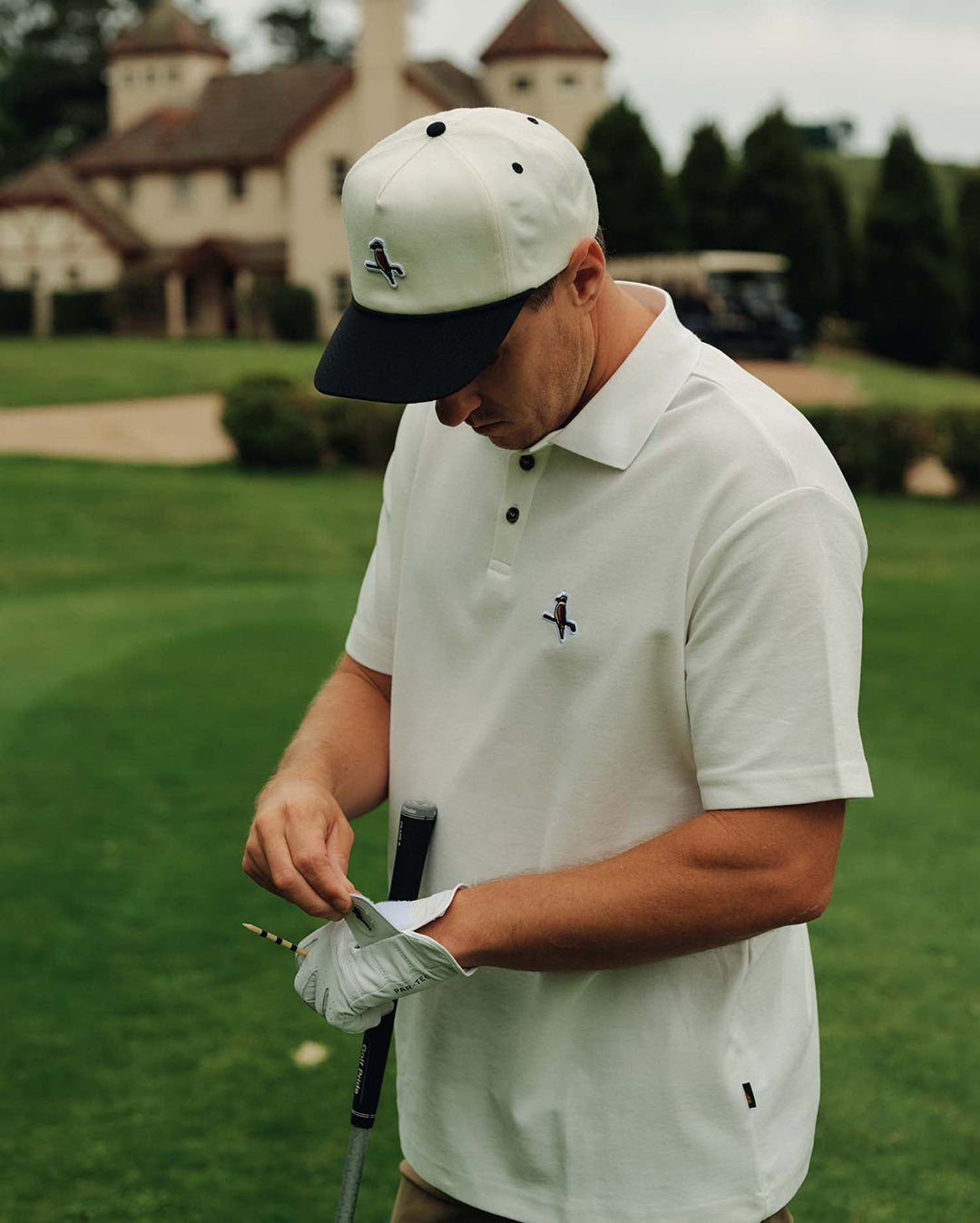 Walker Kooka Classic Cap - Cream / Black - Walker Golf Things