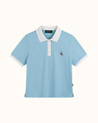 Walker Womens Kooka Polo - Powder / White - Walker Golf Things