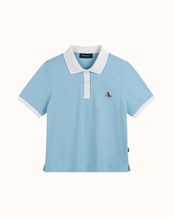 Walker Womens Kooka Polo - Powder / White - Walker Golf Things