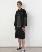 Washed Denim S/S Shirt - Black - thisisneverthat