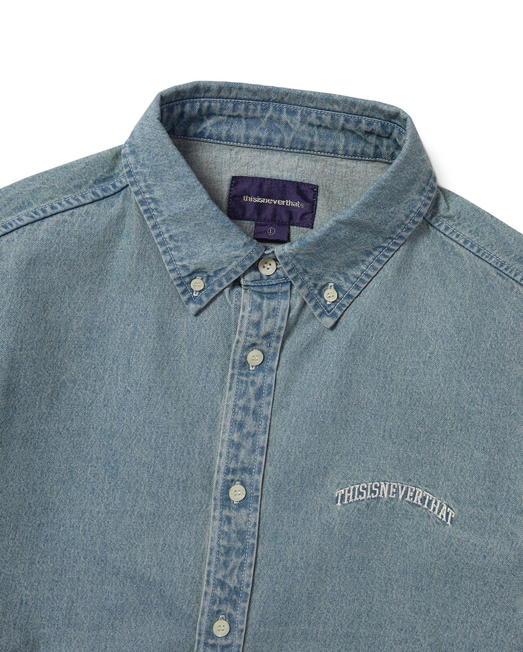 Washed Denim Shirt - Washed Blue - thisisneverthat