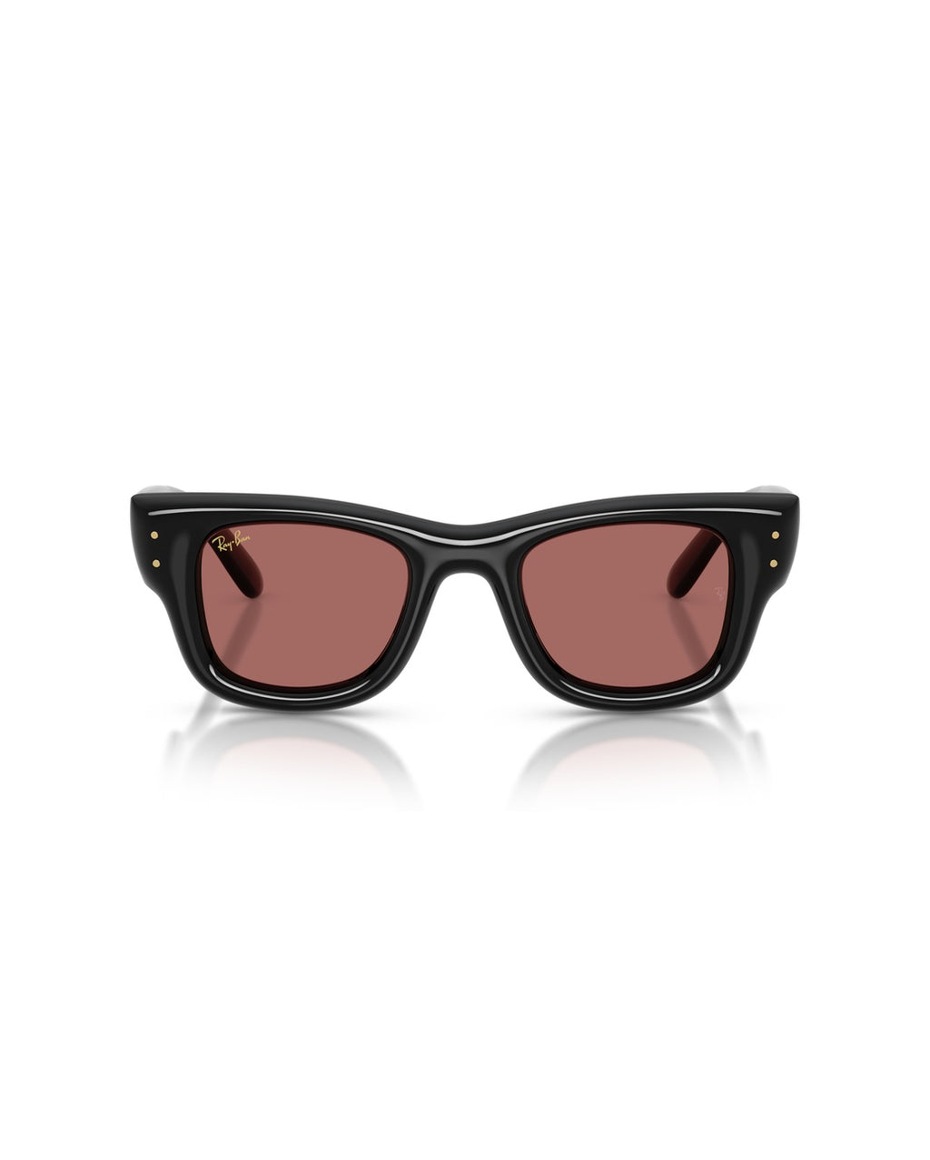 Wayfarer Puffer Sunglasses - Black/Dark Violet - Ray-Ban