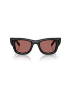 Wayfarer Puffer Sunglasses - Black/Dark Violet - Ray-Ban