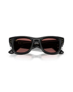 Wayfarer Puffer Sunglasses - Black/Dark Violet - Ray-Ban
