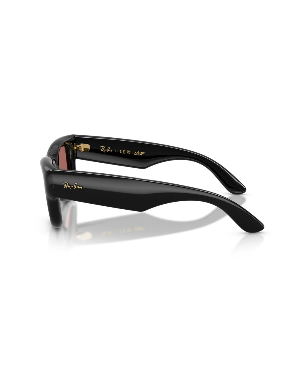 Wayfarer Puffer Sunglasses - Black/Dark Violet - Ray-Ban