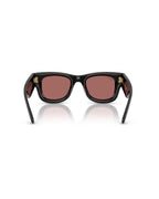 Wayfarer Puffer Sunglasses - Black/Dark Violet - Ray-Ban