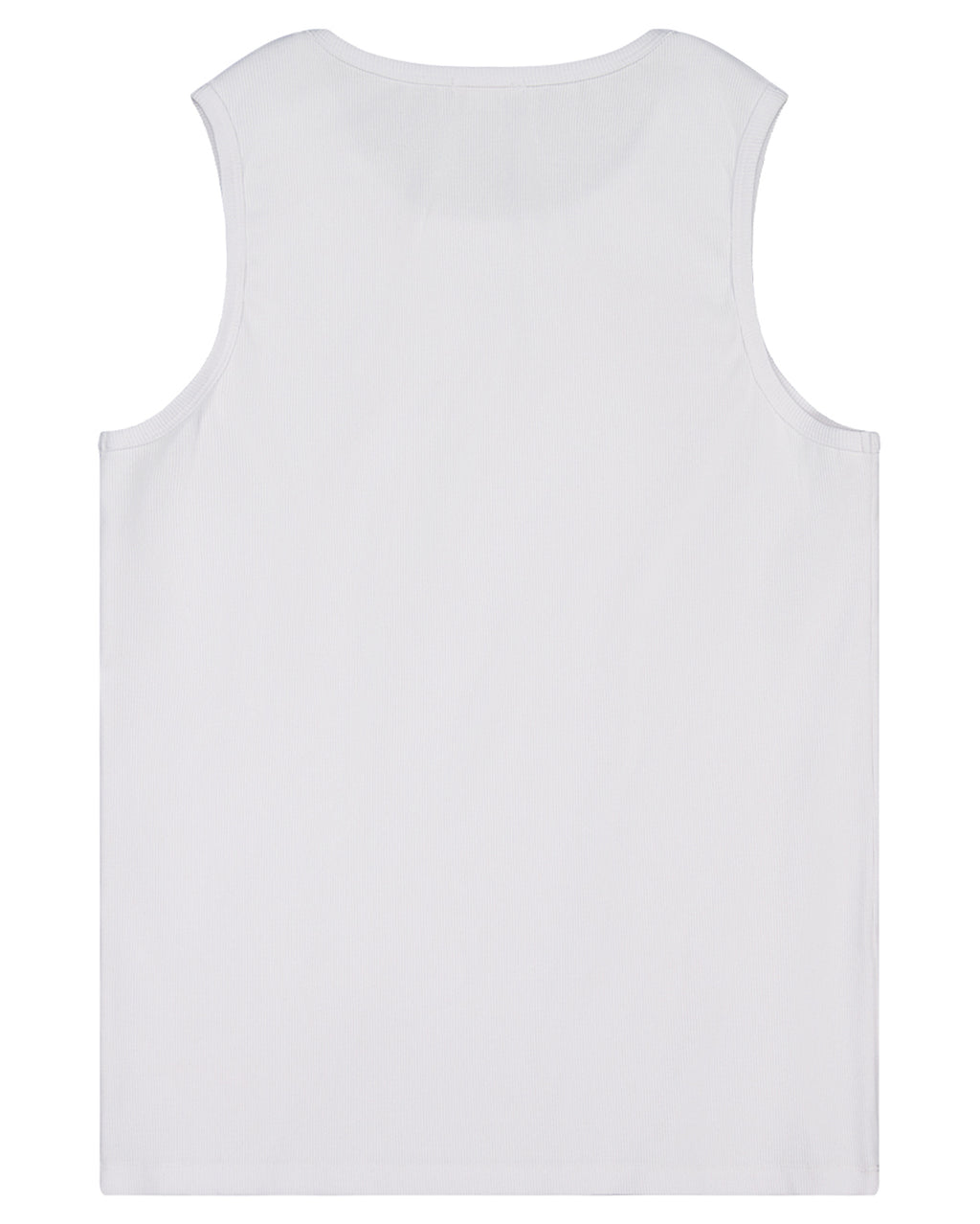 Ribbed Tank - White