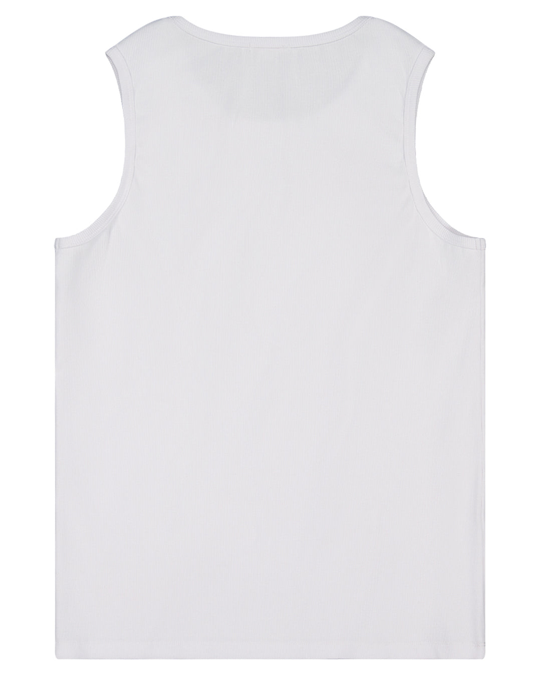 Ribbed Tank - White