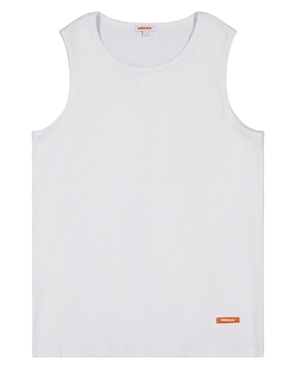 Ribbed Tank - White