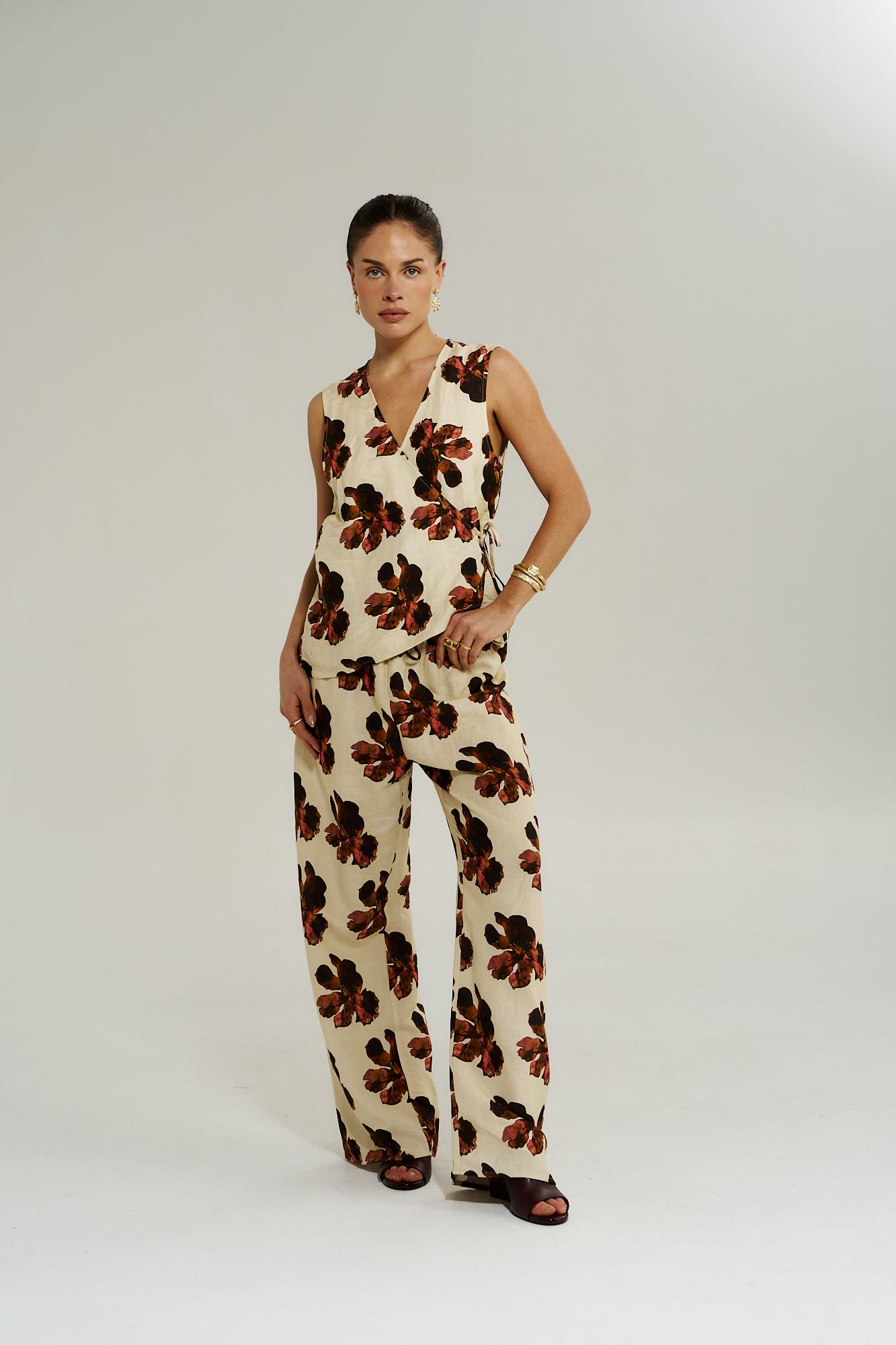 Wide Leg Pant - Butter Fleur - Summi Summi