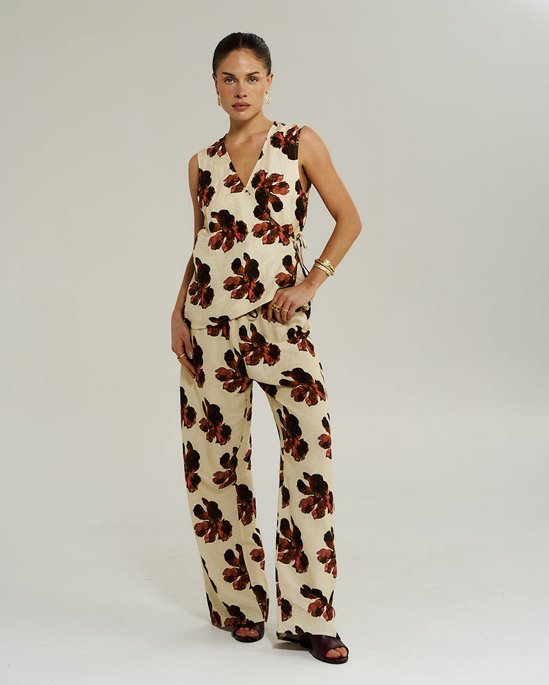 Wide Leg Pant - Butter Fleur - Summi Summi